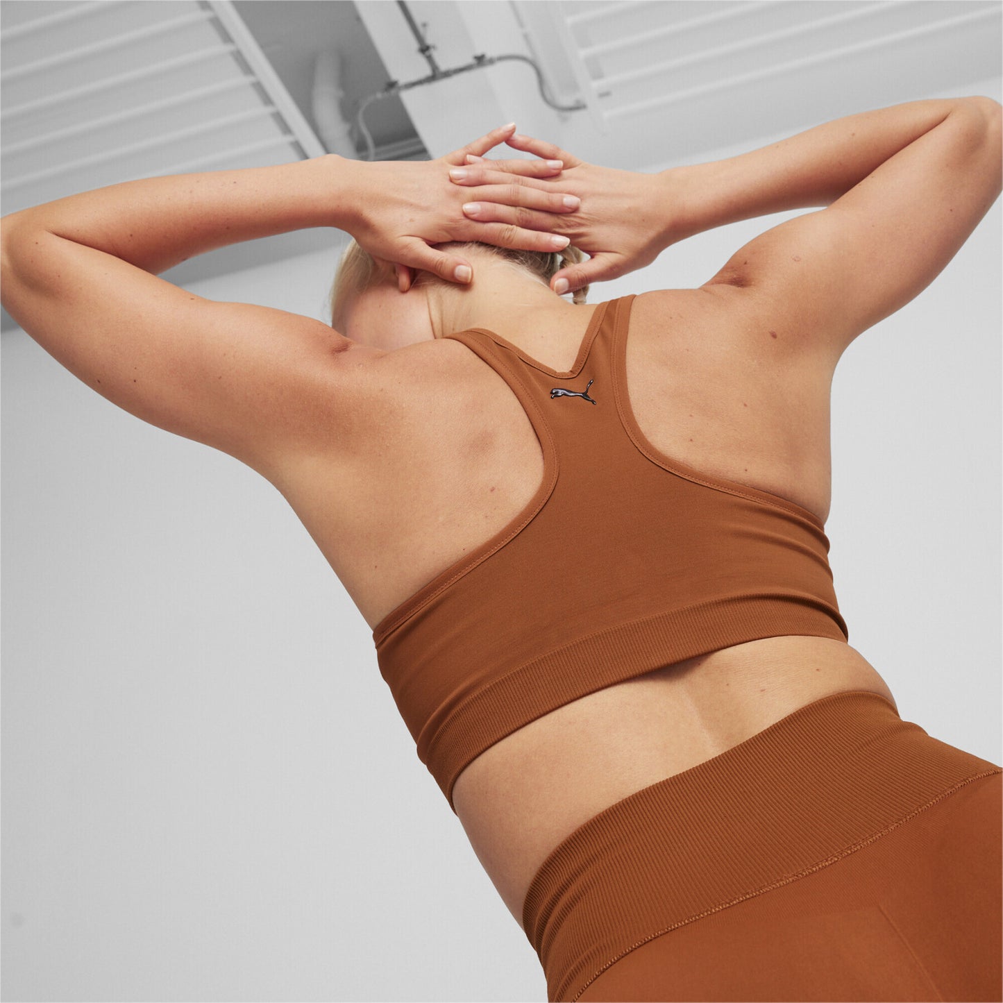 PUMA 4KEEPS SHAPELUXE SPORTS BRA - TEAK