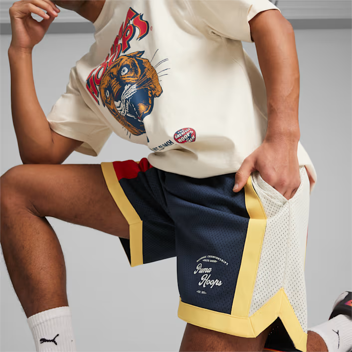 PUMA SHOWTIME MESH SHORT - NAVY