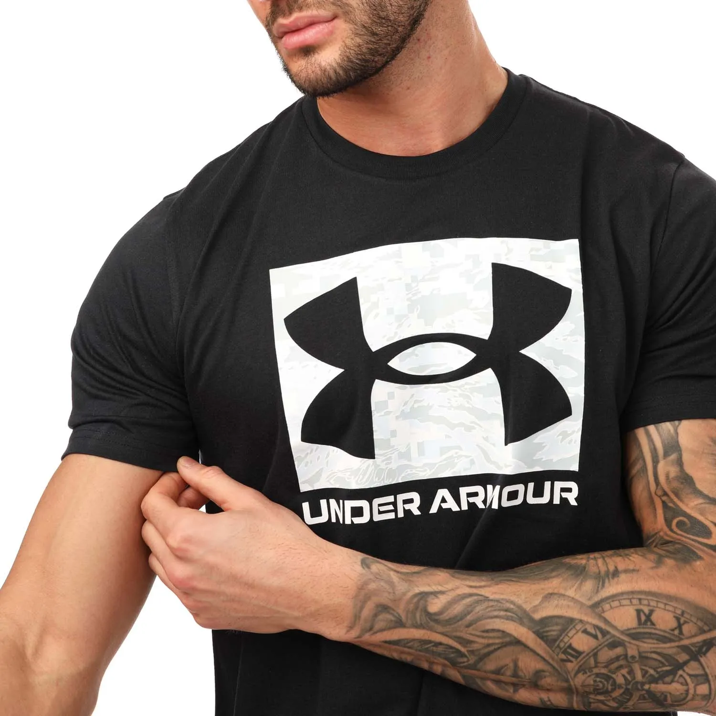 Under Armour Camo Box T-Shirt - Black