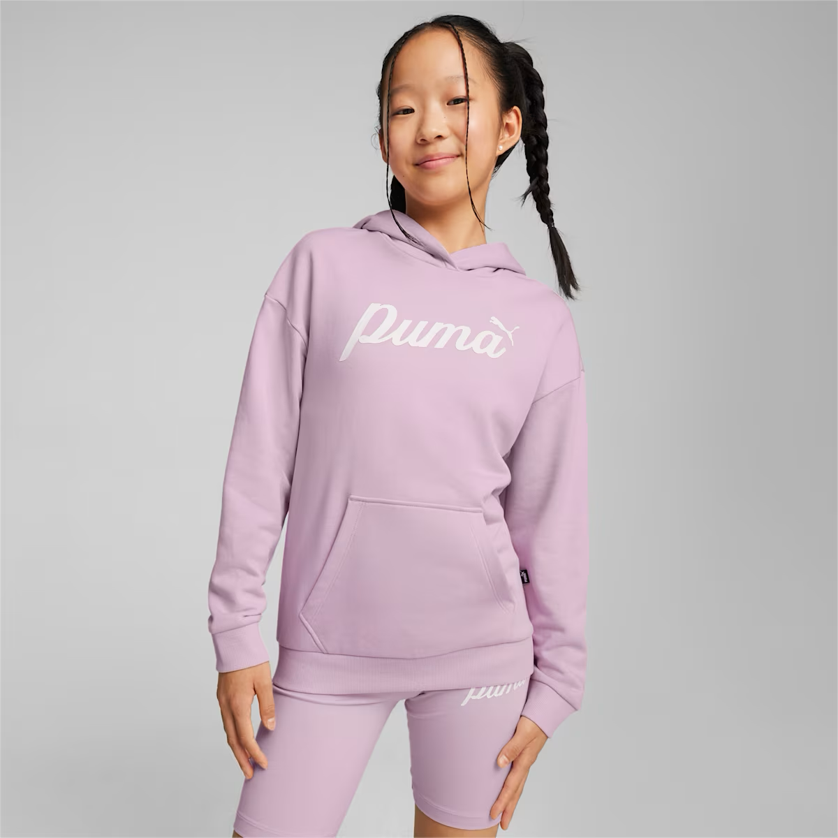 PUMA ESS+ SCRIPT HOODIE W - GRAPE