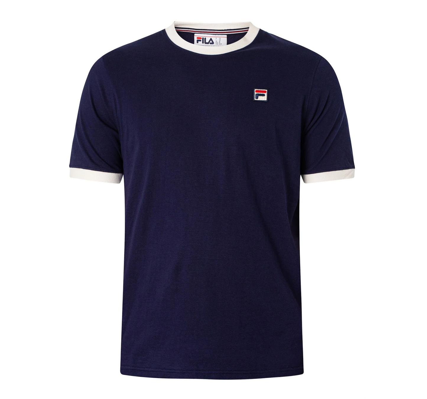 FILA MARCONI T-SHIRT - GARDENIA/NAVY