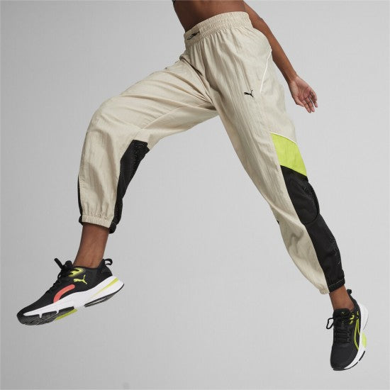 PUMA FIT WOVEN PANTS - BEIGE