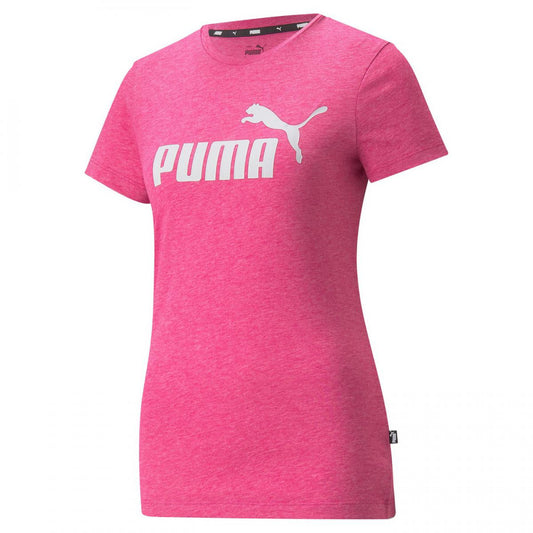 Puma ESS Logo Heather Tee - Pink